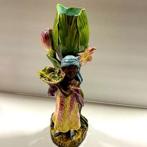 Blackamoor girl, Majolica